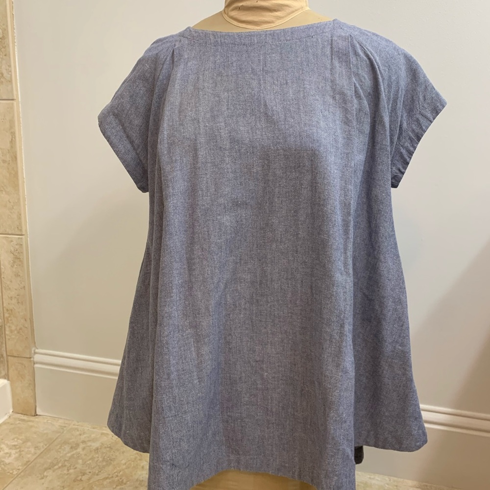 Free People Chambray Top